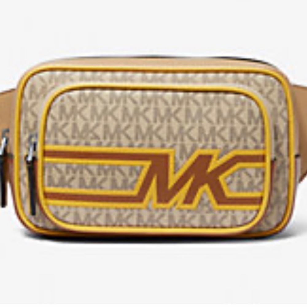 MICHAEL KORS Cooper Graphic Logo Sling Pack. 100% AUTHENTIC
